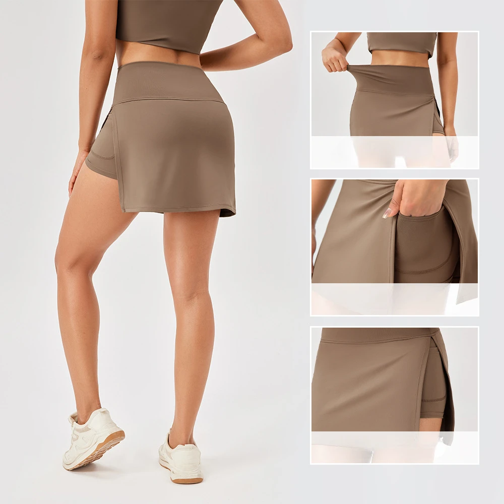 Yoga Fitness Dress - 2 w 1 szybkoschnący spódnica do