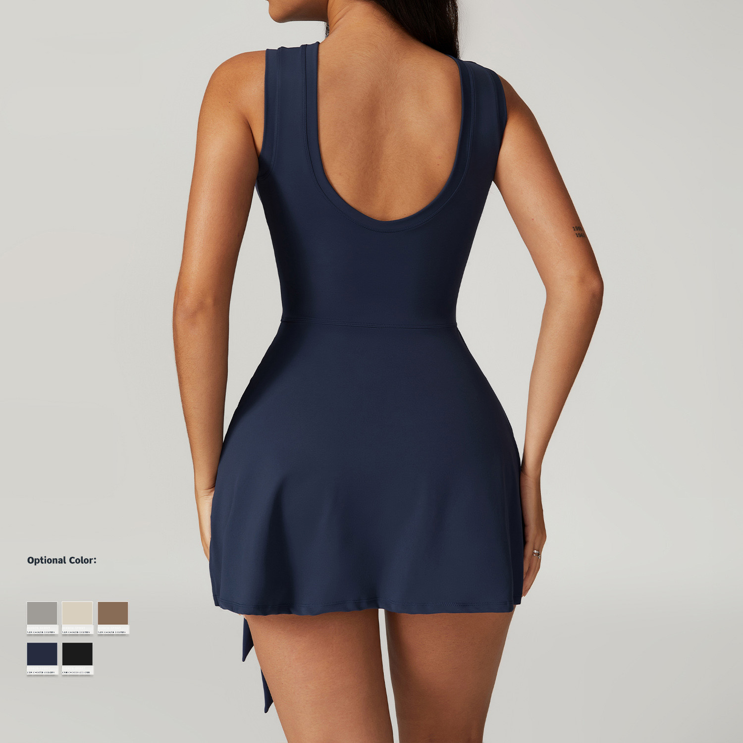 Damska sukienka tenisowa bez r – Yoga Fitness Dress recenzja i cena