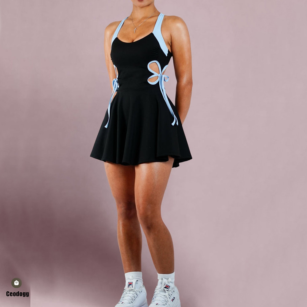 Damski zestaw do tenisa i jogi – Yoga Fitness Dress recenzja i cena